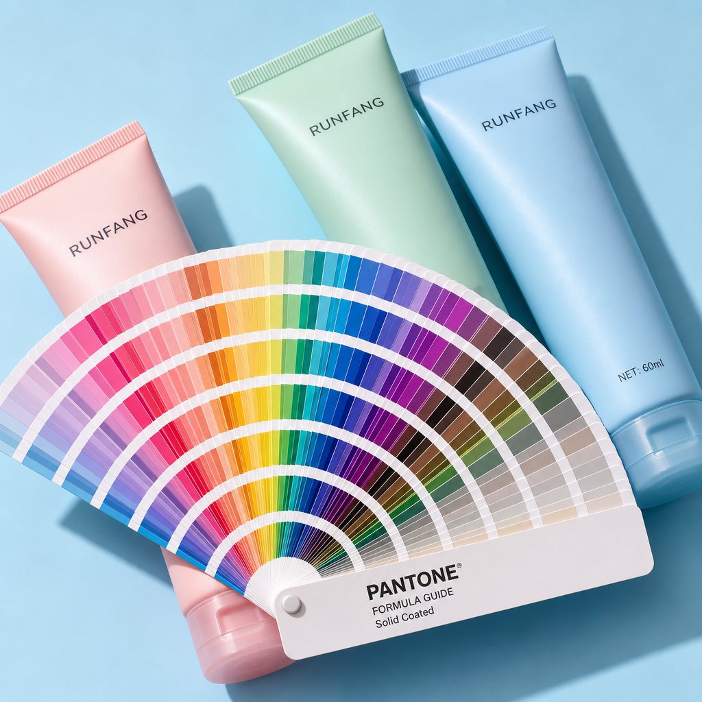 custom cosmetic tube color