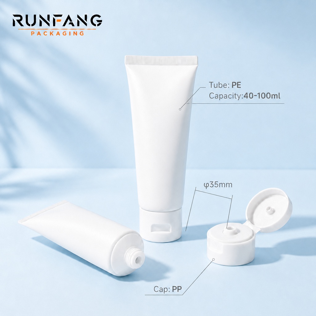D35mm Plastic Squeeze Tube with Flip Top Cap
