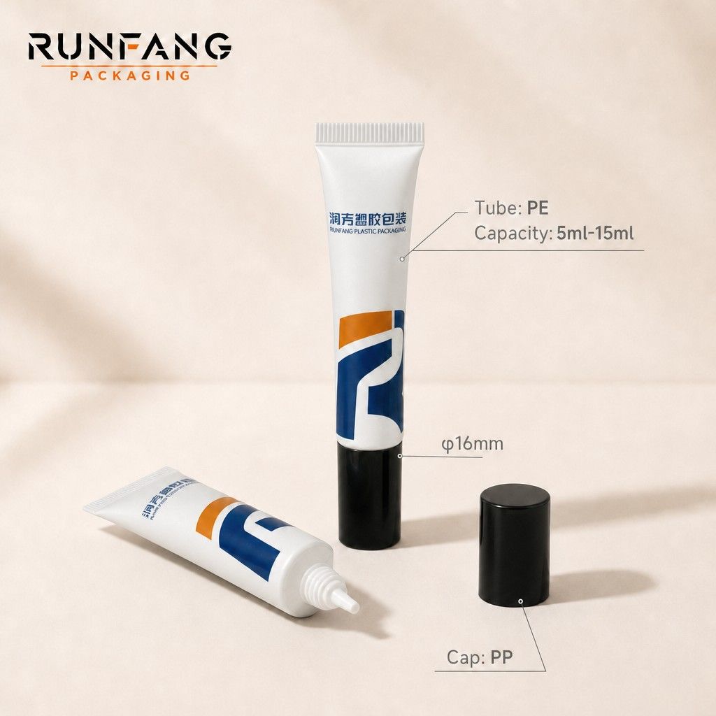 D16 mm Plastic Squeeze Tube with Nozzle Screw Cap