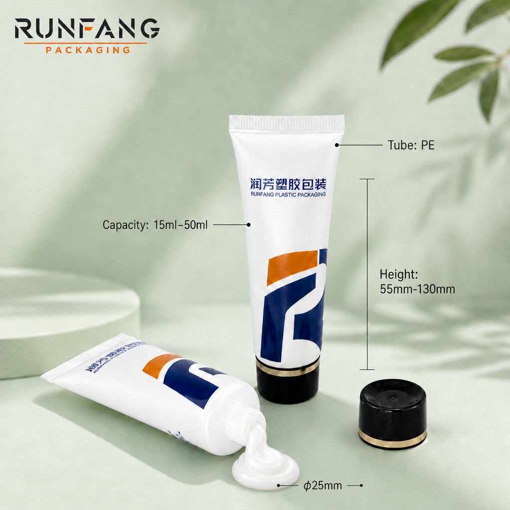 D25 mm Plastic Squeeze Tube with Screw Cap