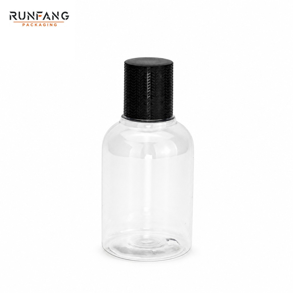 Bouteille PET vide de 50 ml / 1,7 fl.oz avec bouchon à vis