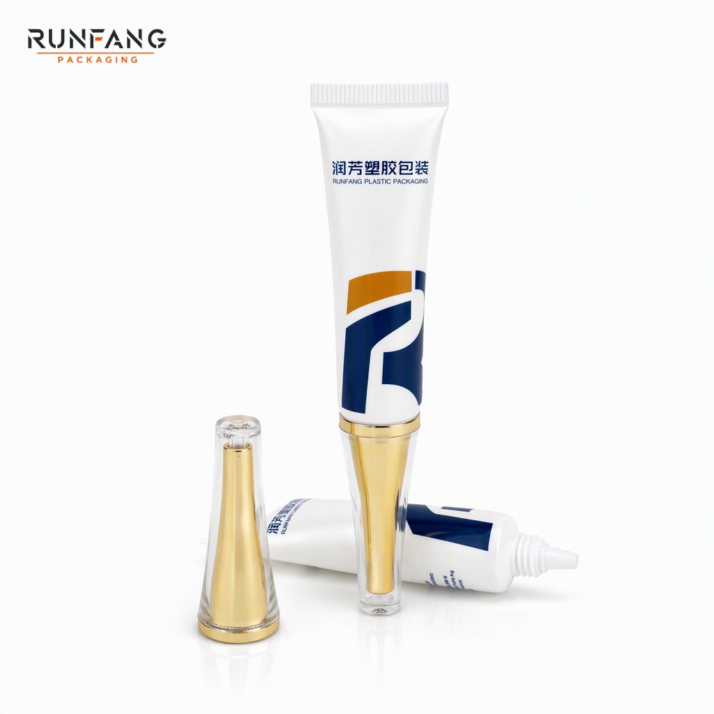 Tube souple en plastique de 19 mm de diamètre avec embout pointu plaqué or